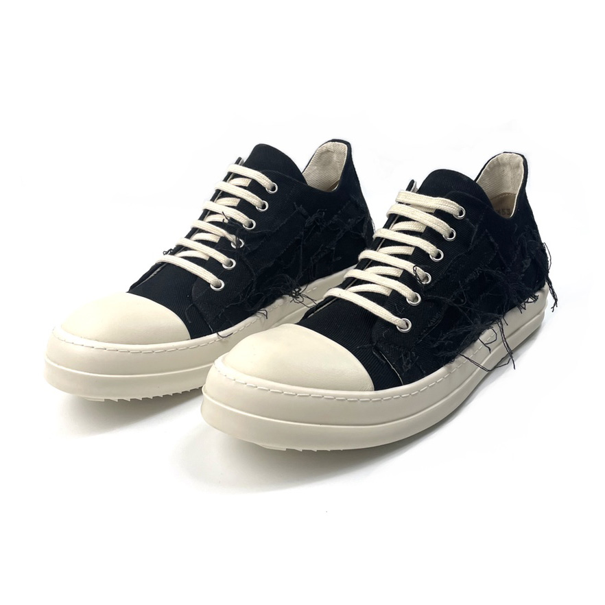 Rick Owens Drkshdw Low-Top-Sneaker mit Distressed-Effekt - EUR FASHION