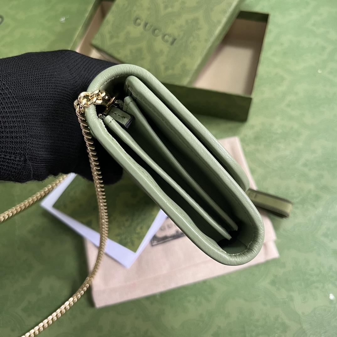 Gucci Blondie Continental Kettenbrieftasche (21 x 10,5 cm) - EUR FASHION