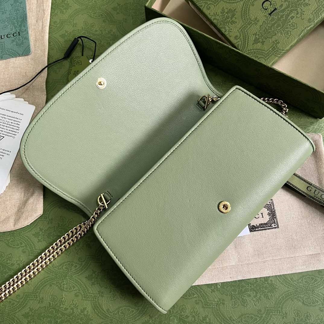 Gucci Blondie Continental Kettenbrieftasche (21 x 10,5 cm) - EUR FASHION