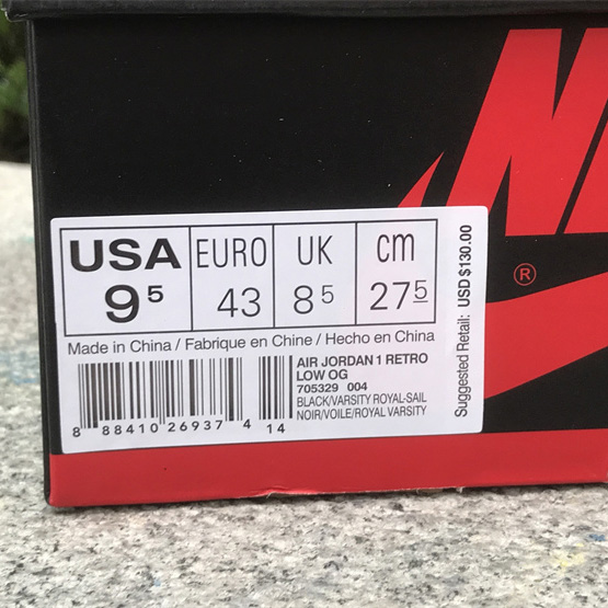Air Jordan 1 Low OG „Royal“ Sneaker 705329-004 - EUR FASHION