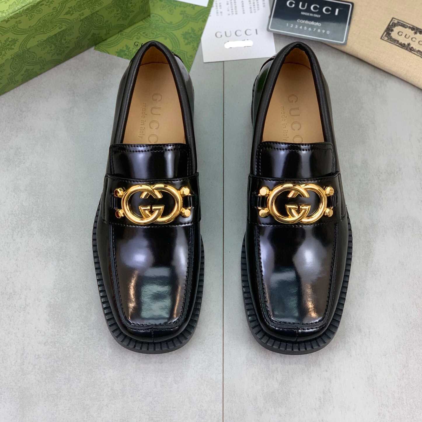 Gucci GG Leder-Loafer (nach britischer Größe) - EUR FASHION