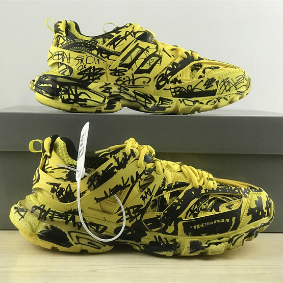 Balenciaga Track Graffiti-Sneaker in Gelb - EUR FASHION