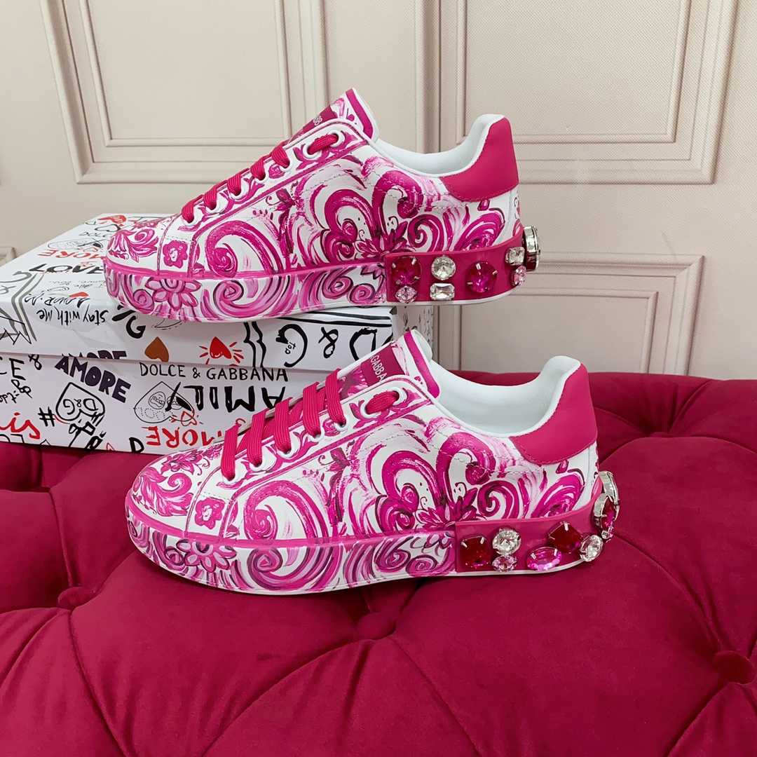 Dolce & Gabbana Portofino-Sneaker aus Kalbsleder - EUR FASHION