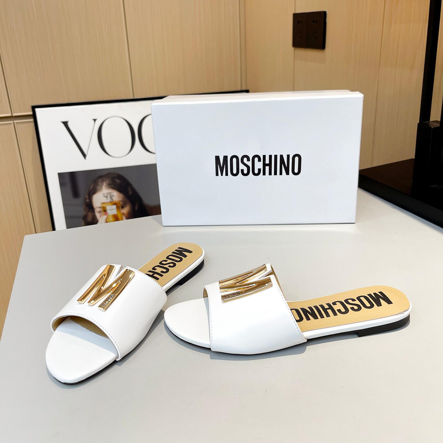 Moschino M Plakettensandalen - EUR FASHION