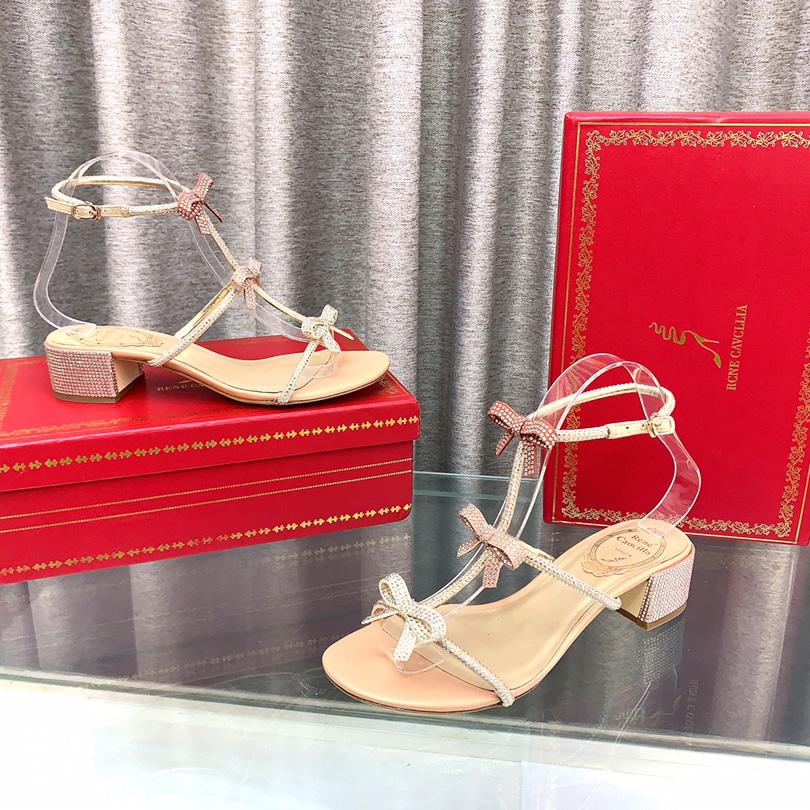 Rene Caovilla Sandalen mit Knöchelschnürung Caterina - EUR FASHION