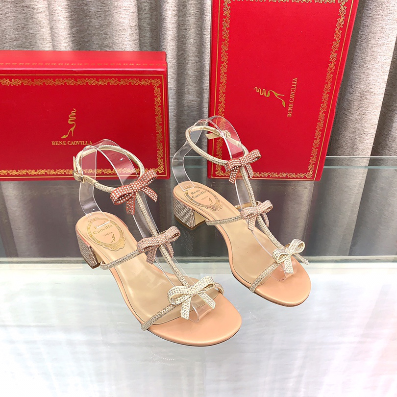Rene Caovilla Sandalen mit Knöchelschnürung Caterina - EUR FASHION