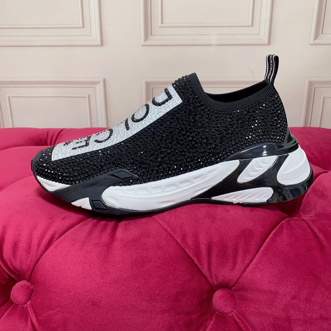 Dolce & Gabbana Fast Sneakers mit schmelzbaren Strasssteinen - EUR FASHION