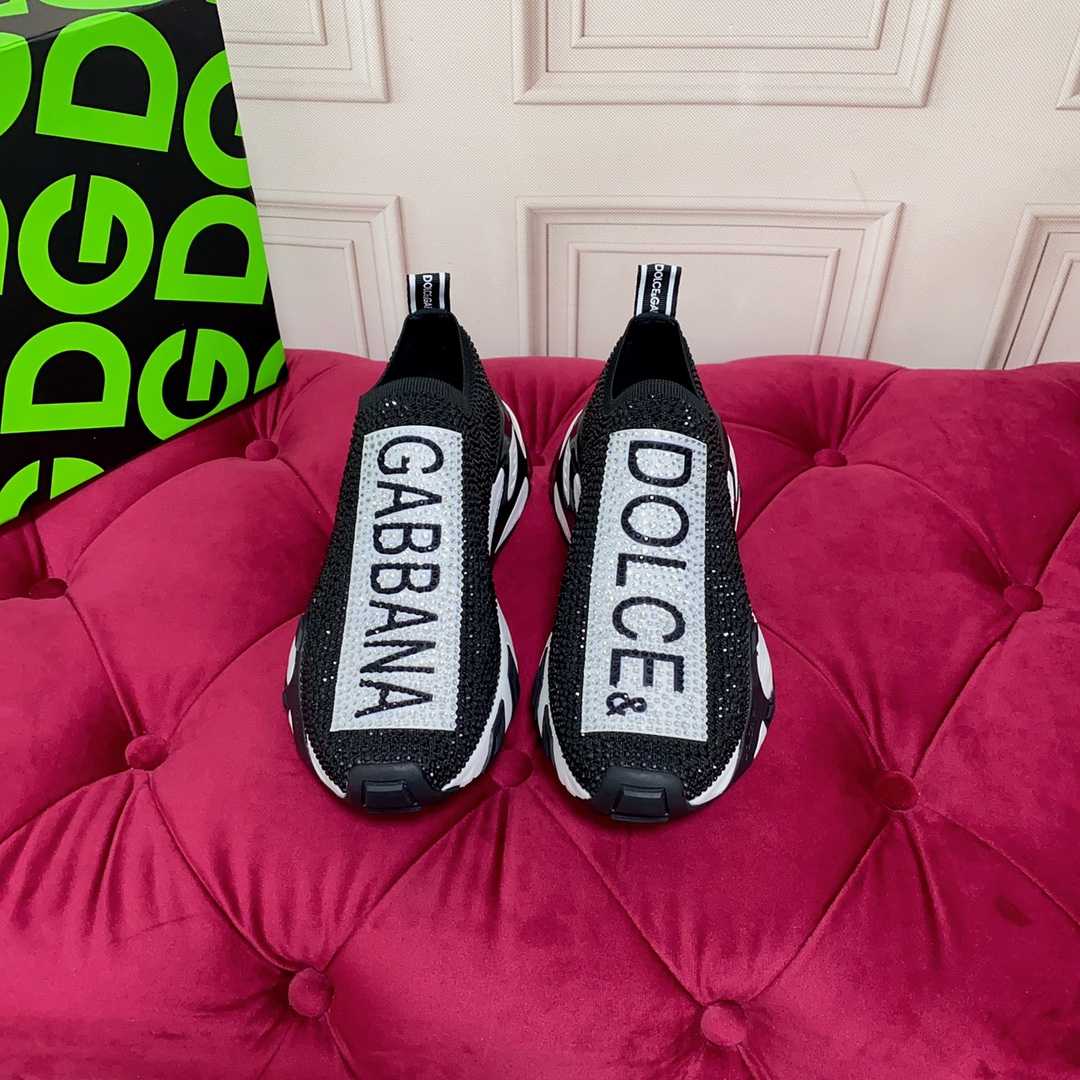Dolce & Gabbana Fast Sneakers mit schmelzbaren Strasssteinen - EUR FASHION