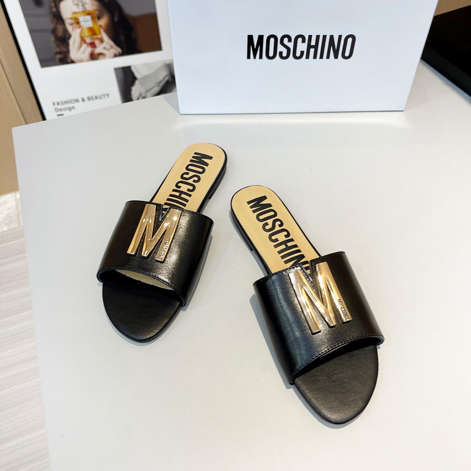 Moschino M Plakettensandalen - EUR FASHION