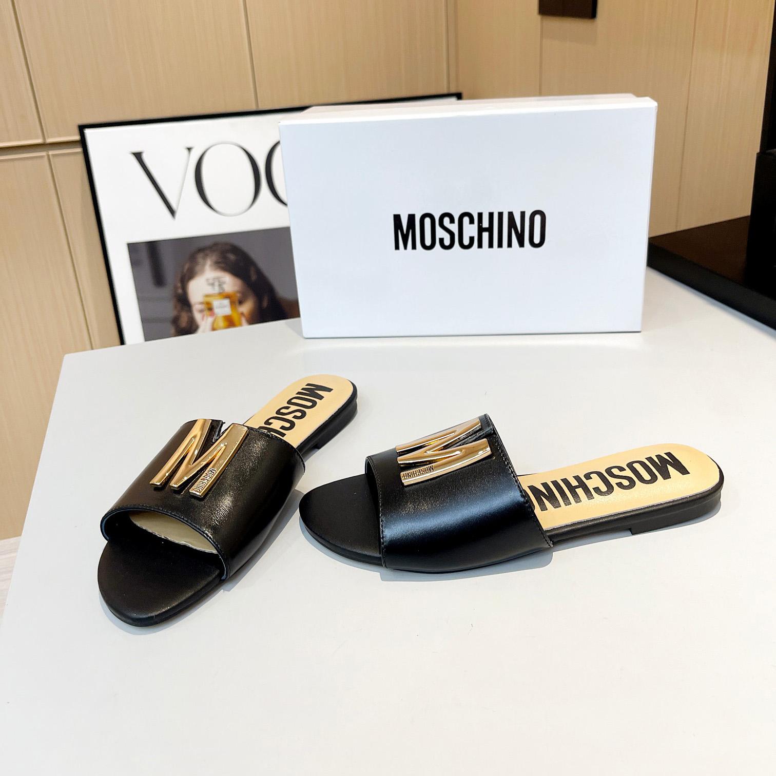 Moschino M Plakettensandalen - EUR FASHION