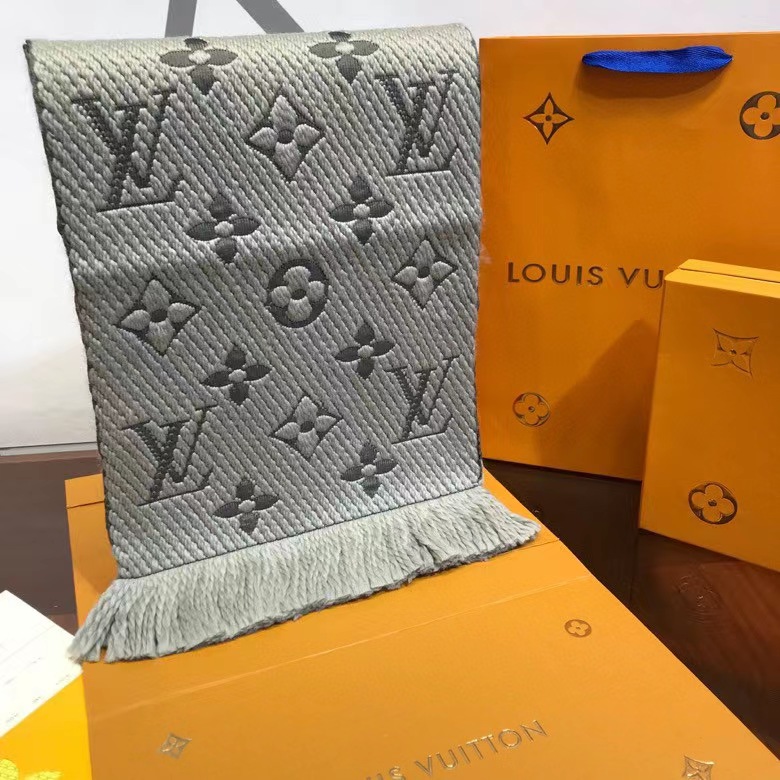 Louis Vuitton Logomania-Schal aus Wolle und Seide - EUR FASHION