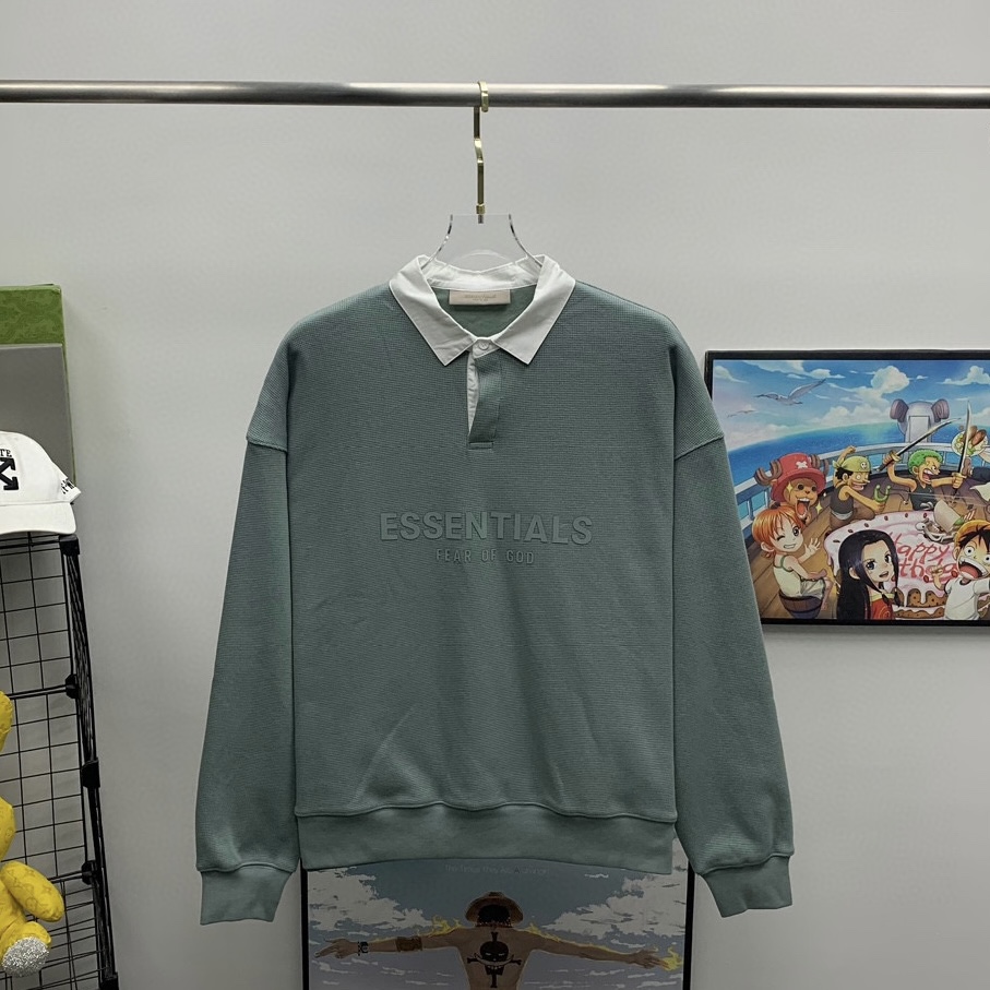 Fear of God Essentials Waffle Henley Rugby - EUR FASHION