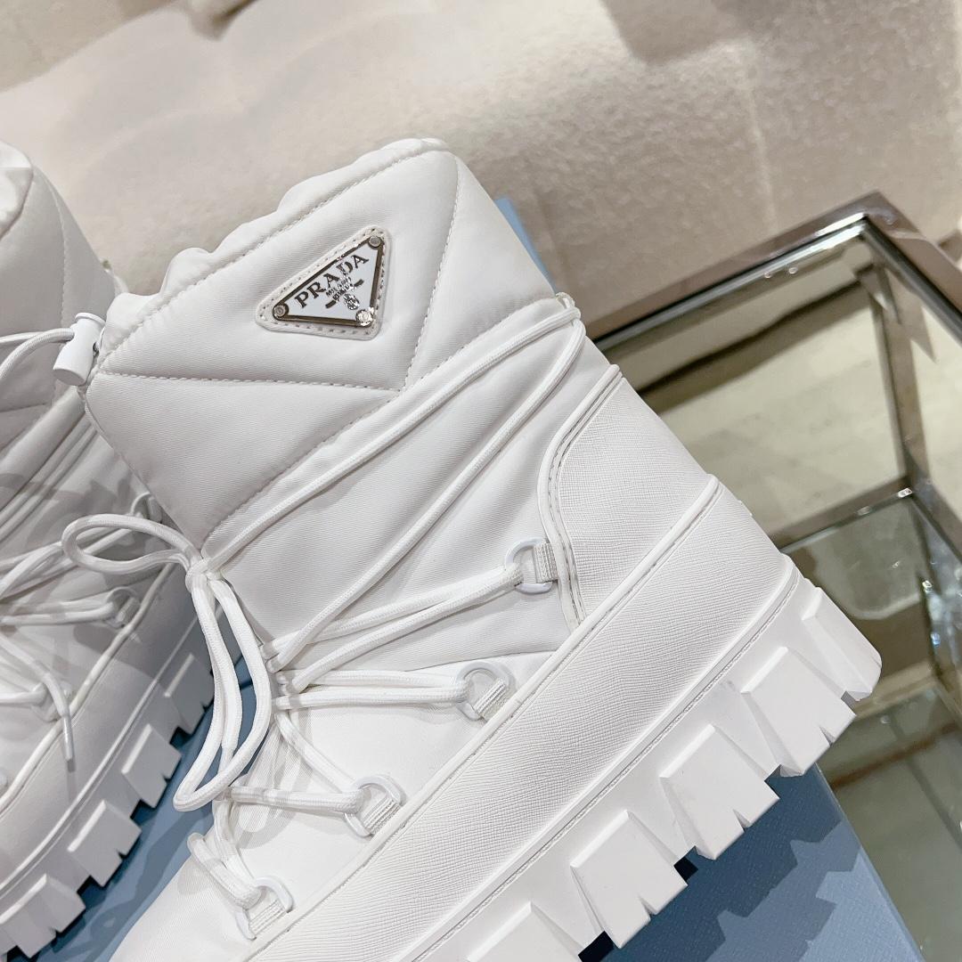 Prada Après-Ski-Stiefel aus Nylon-Gabardine - EUR FASHION