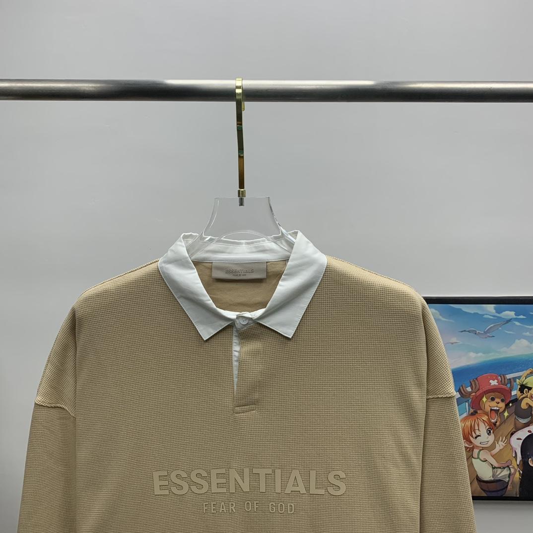 Fear of God Essentials Waffle Henley Rugby - EUR FASHION