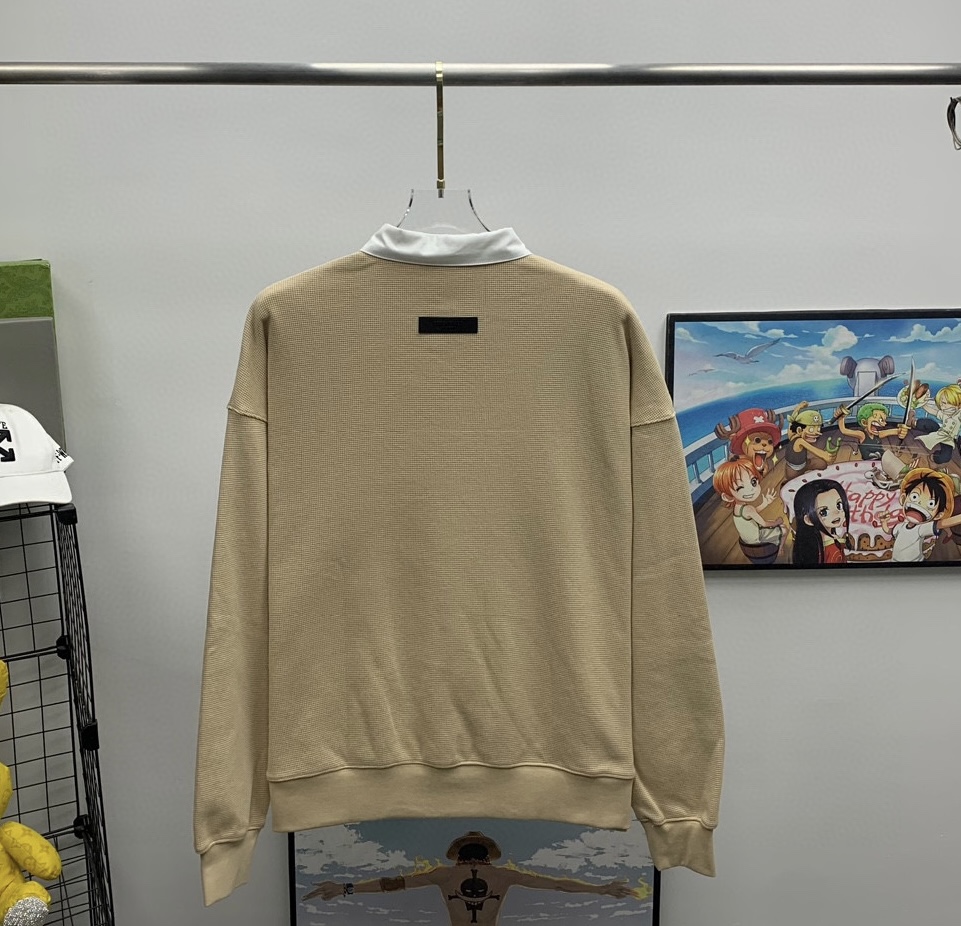 Fear of God Essentials Waffle Henley Rugby - EUR FASHION