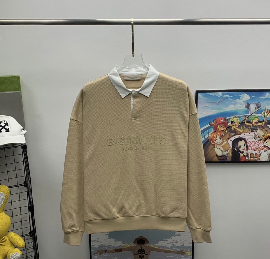 Fear of God Essentials Waffle Henley Rugby - EUR FASHION