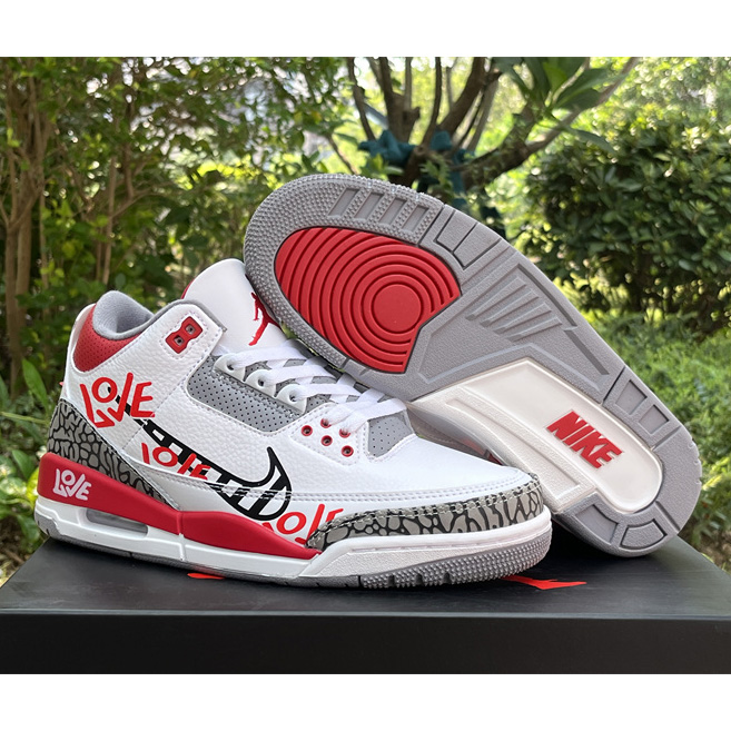 Air Jordan 3 OG „Fire Red“DIY Love Basketballschuhe DN3707-160 - EUR FASHION