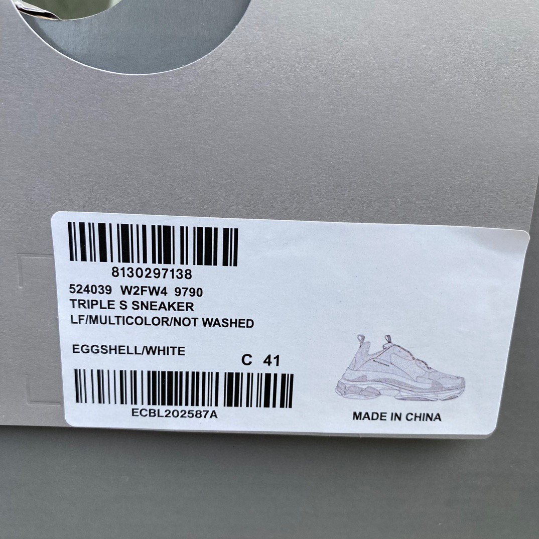 Balenciaga Triple S Sneaker in gebrochenem Weiß - EUR FASHION