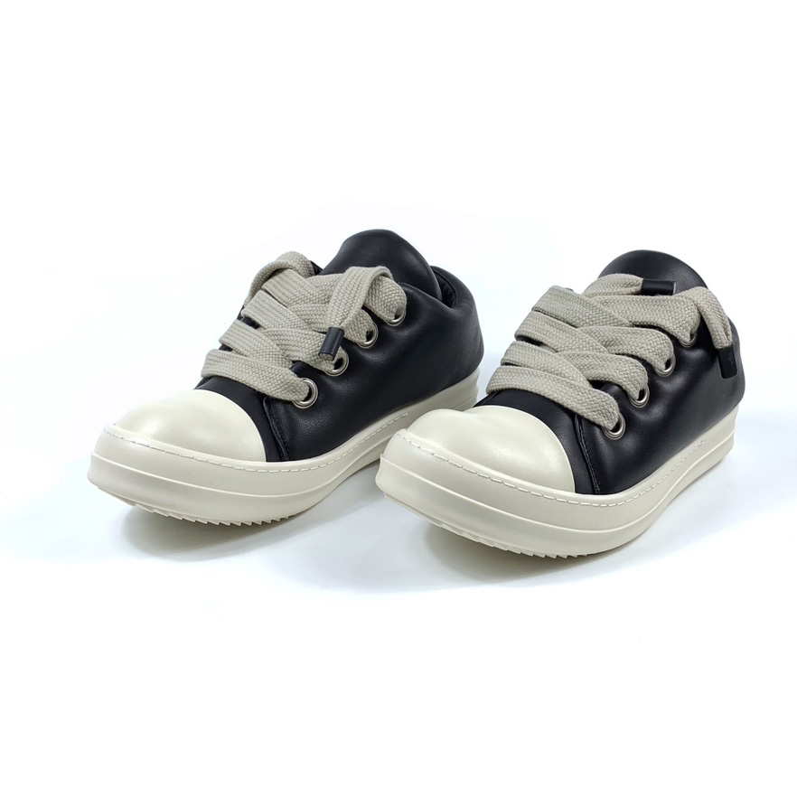 Schwarze Jumbo-Schnürsneaker von Rick Owens - EUR FASHION