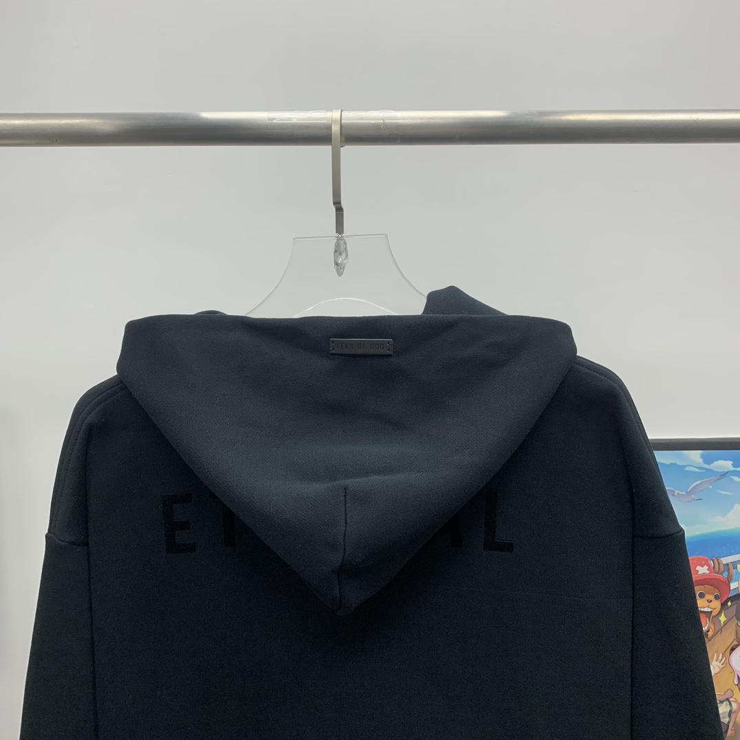 Fear of God Essentials Eternal Kapuzenpullover aus Baumwolle mit Logo-Print - EUR FASHION