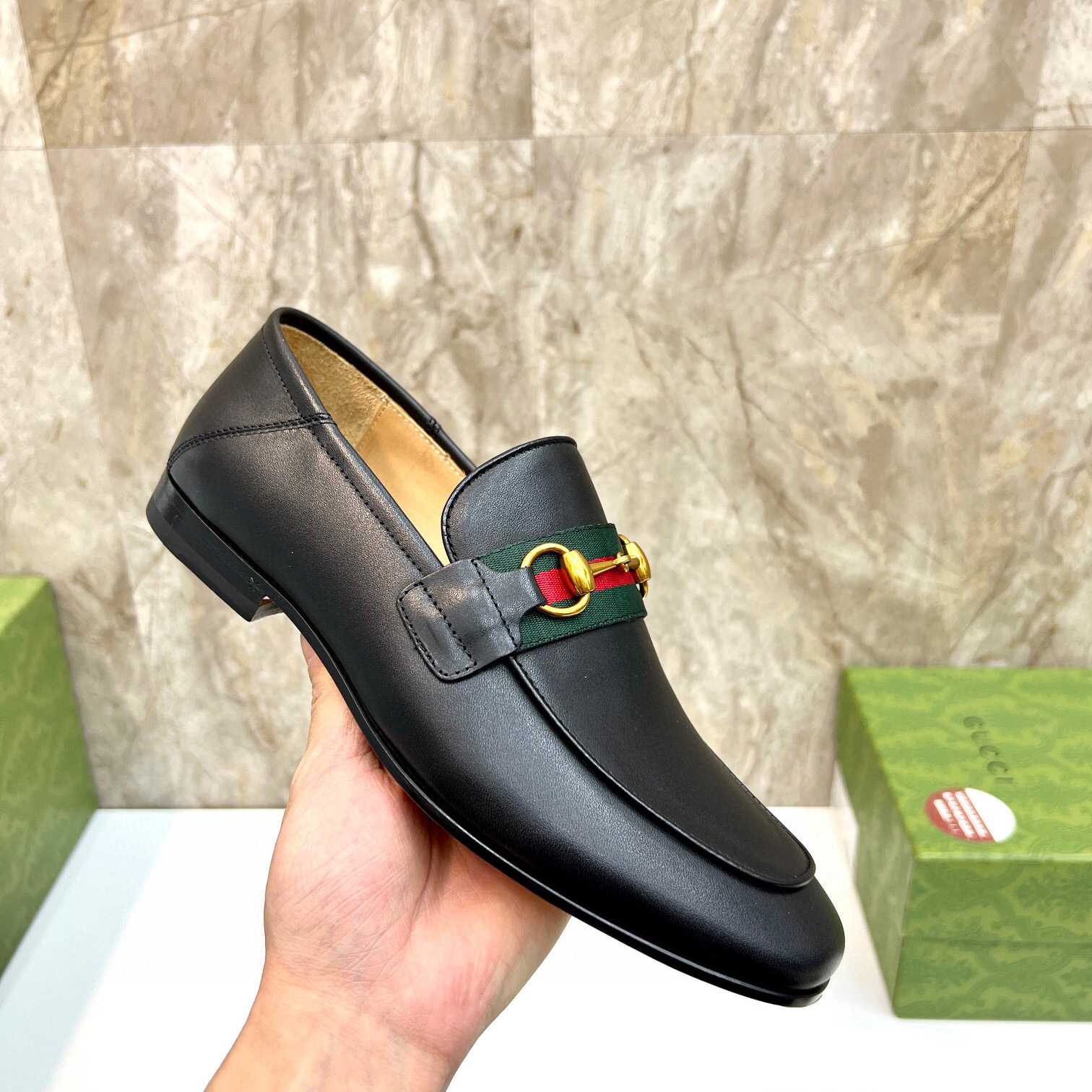 Gucci-Loafer mit Webmuster (nach britischer Größe) - EUR FASHION