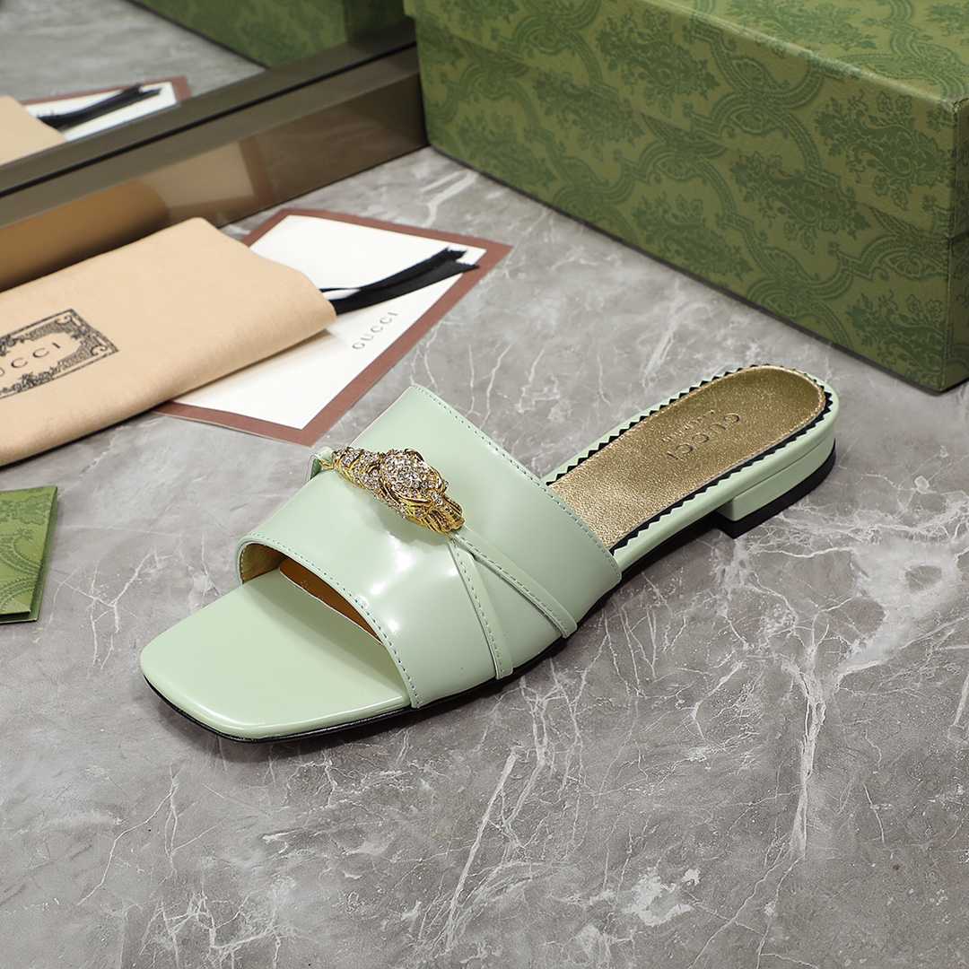 Gucci Damen-Slide-Sandale mit Hardware - EUR FASHION