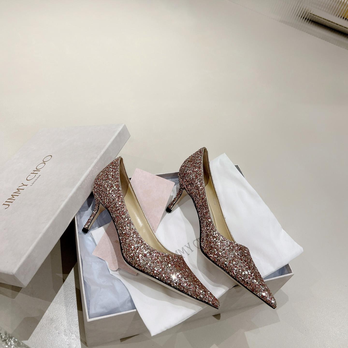 Jimmy Choo Love 65 mm Pumps mit Glitzerdetail - EUR FASHION