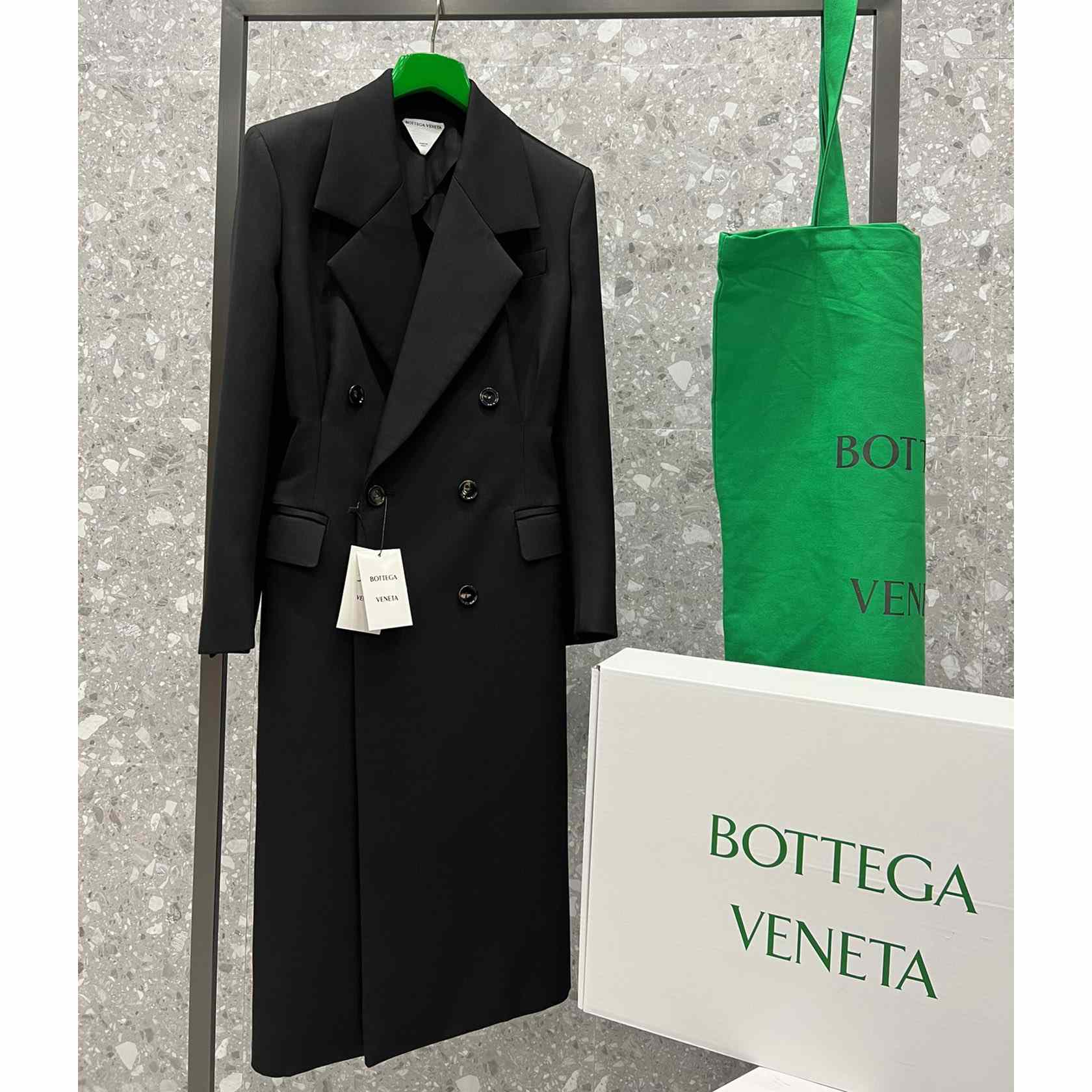 Bottega Veneta Kompakter Wollmantel - EUR FASHION