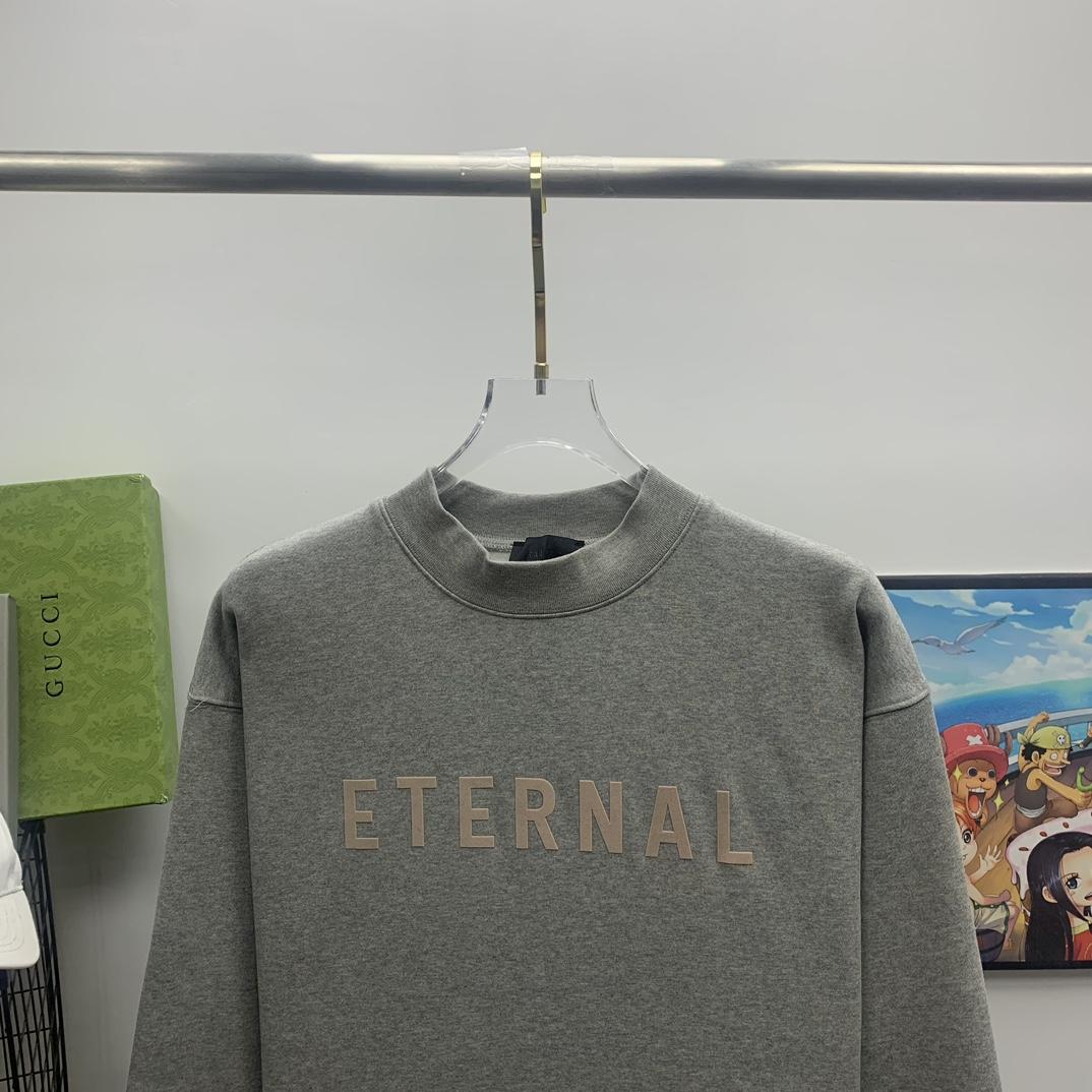 Fear of God Essentials Eternal Baumwoll-Sweatshirt mit Logo-Print - EUR FASHION