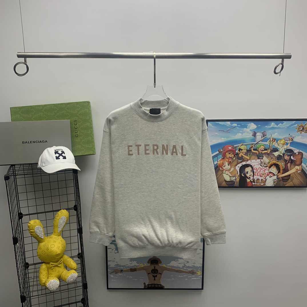 Fear of God Essentials Eternal Baumwoll-Sweatshirt mit Logo-Print - EUR FASHION