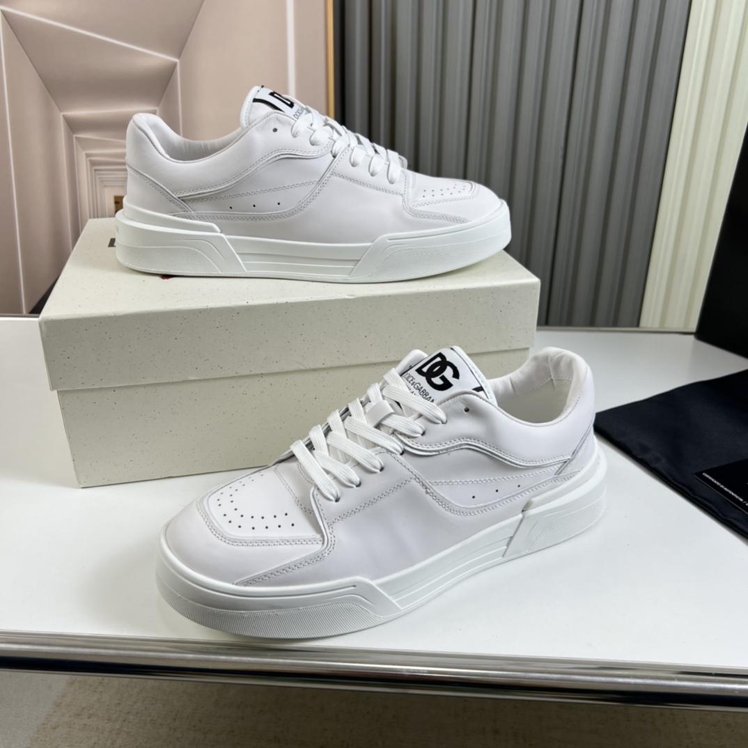 Dolce & Gabbana New Roma Sneakers aus Kalbsnappaleder - EUR FASHION