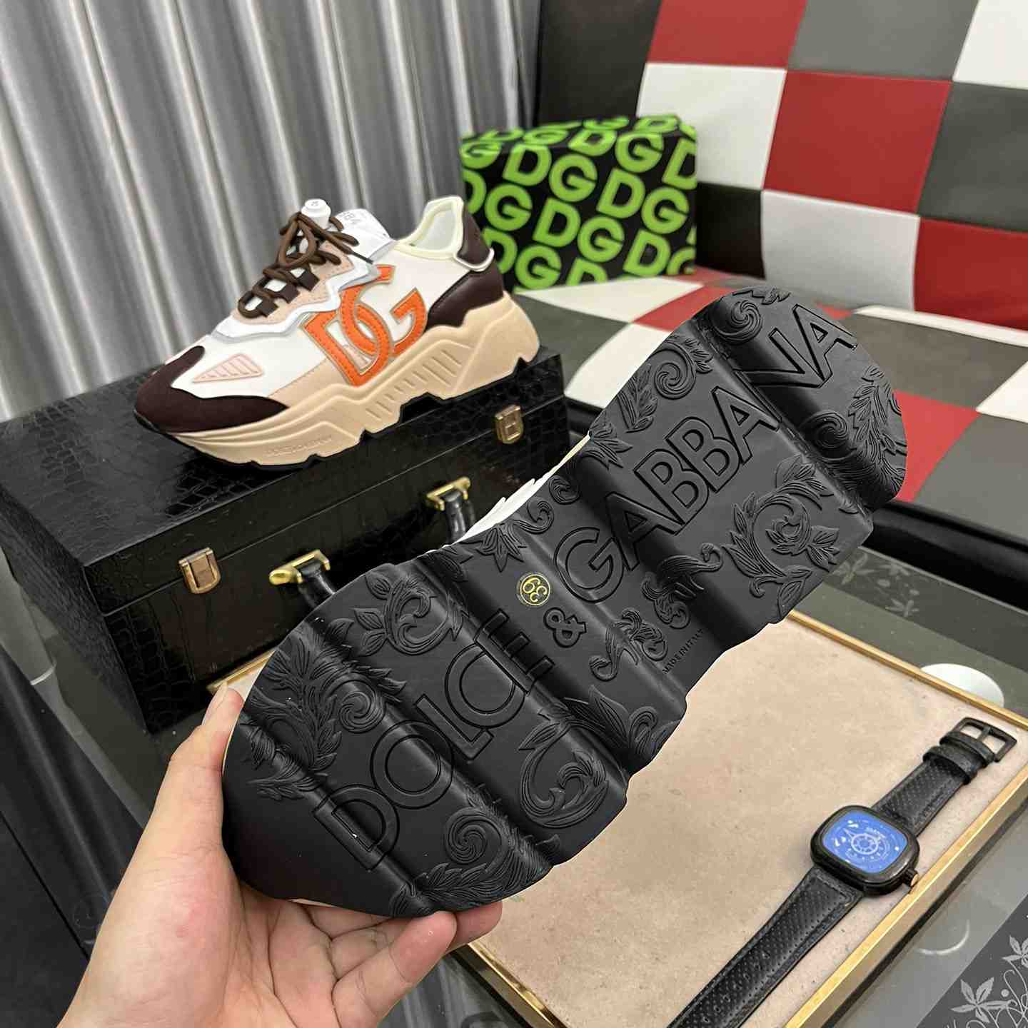 Dolce & Gabbana Daymaster-Sneaker aus Materialmix - EUR FASHION