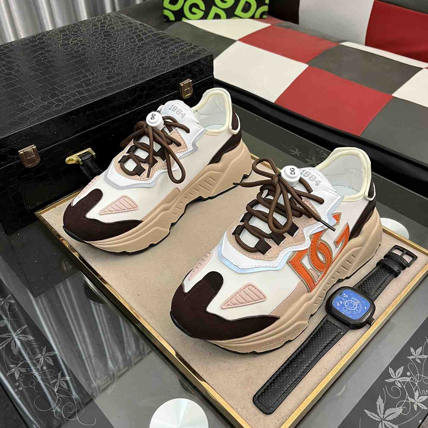 Dolce & Gabbana Daymaster-Sneaker aus Materialmix - EUR FASHION