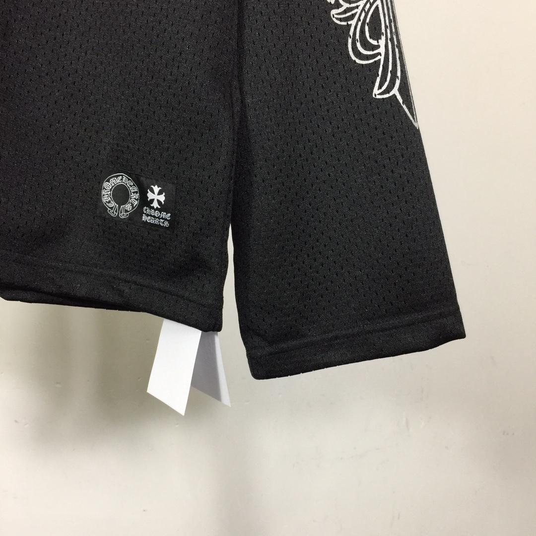 Chrome Heart Sports Mesh Aufwärmtrikot Schwarz - EUR FASHION