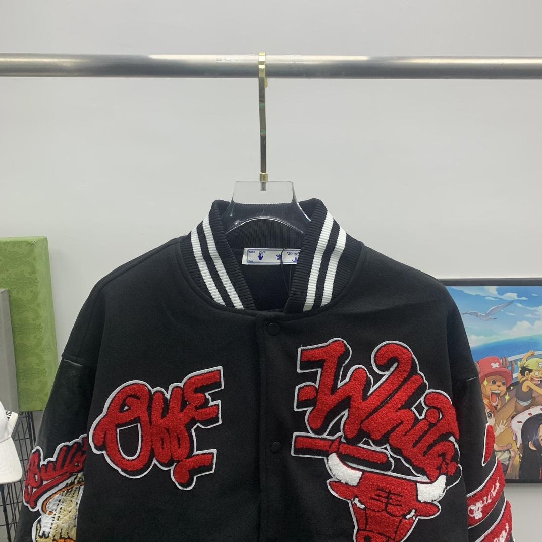 Off-White C/O Chicago Bulls College-Jacke - EUR FASHION