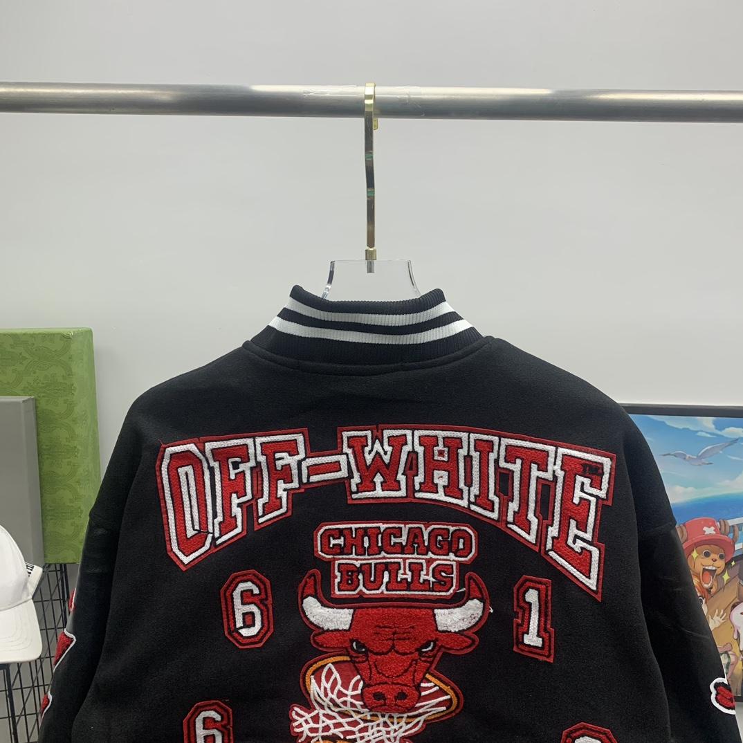 Off-White C/O Chicago Bulls College-Jacke - EUR FASHION