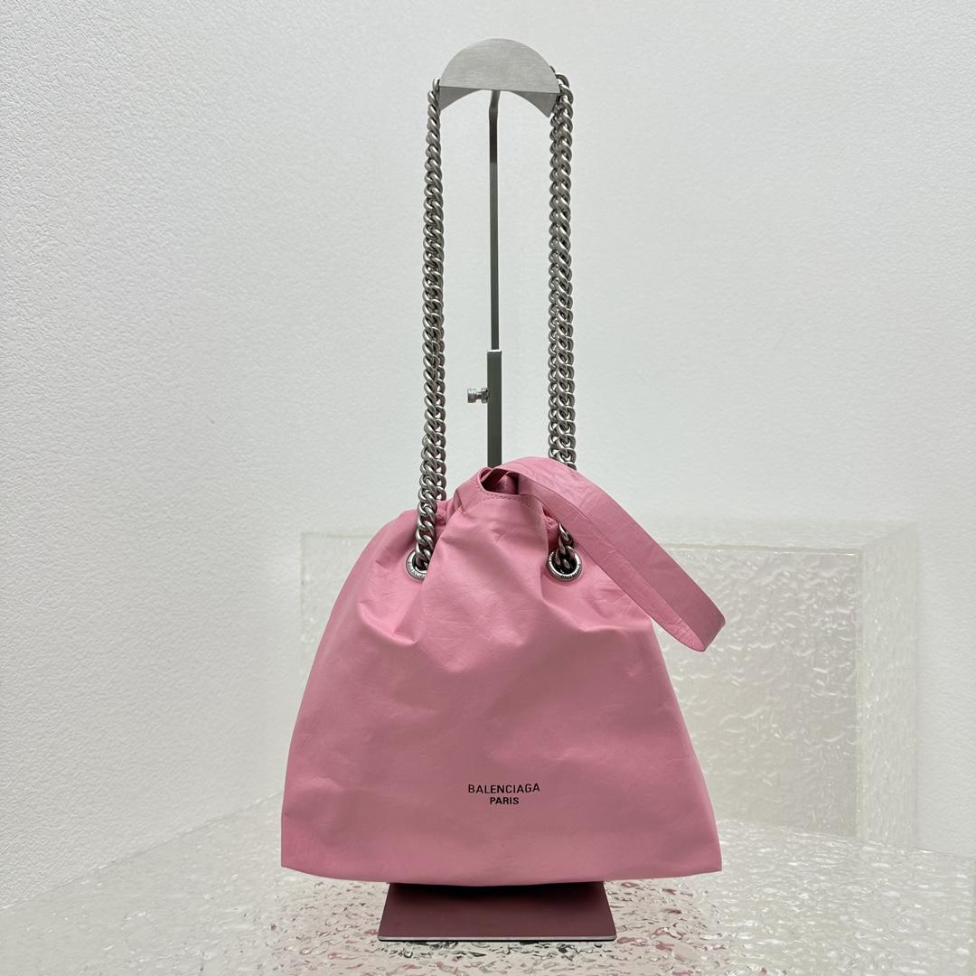 Balenciaga – Kleine „Crush“-Tragetasche in Rosa (27 x 10 x 32 cm) - EUR FASHION