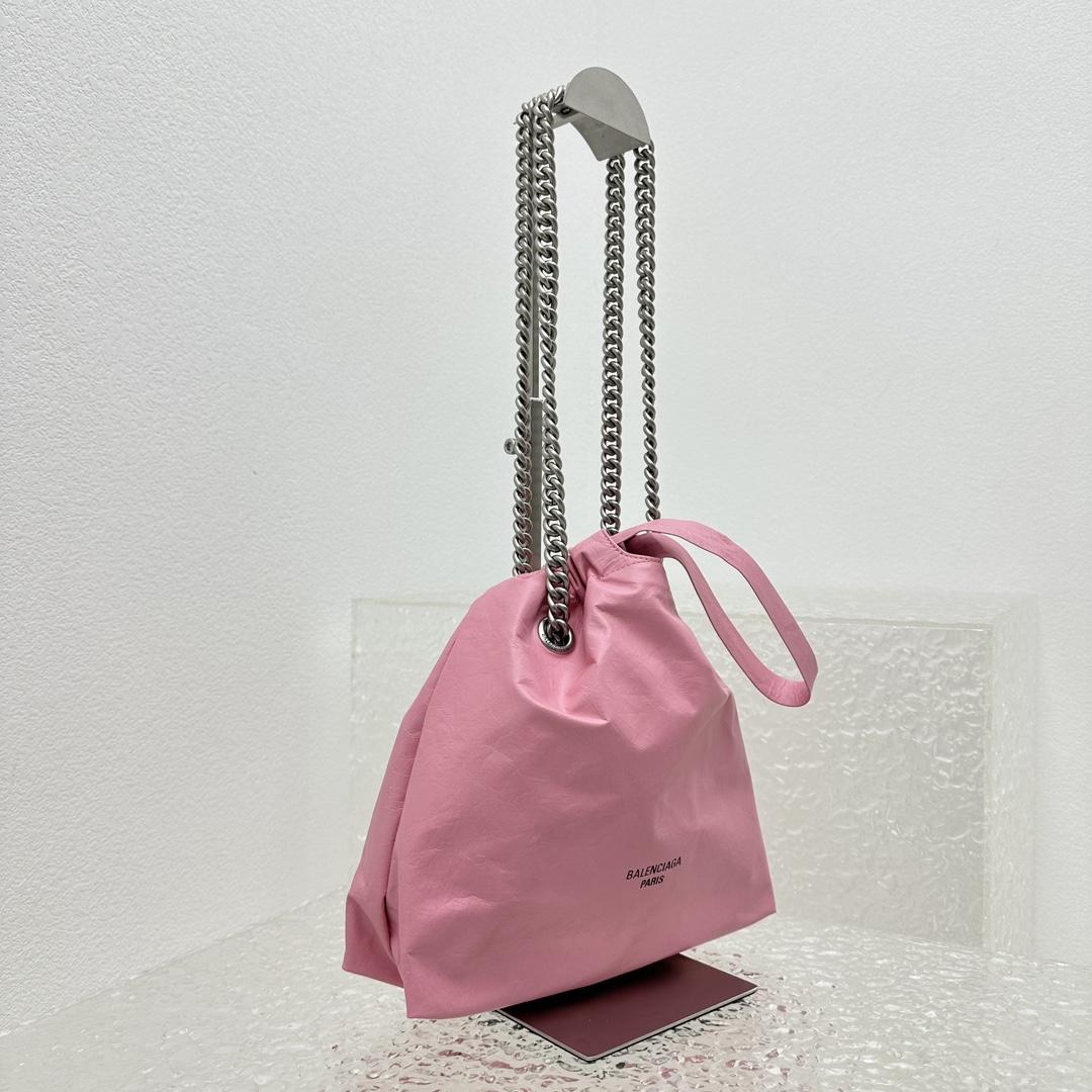 Balenciaga – Kleine „Crush“-Tragetasche in Rosa (27 x 10 x 32 cm) - EUR FASHION