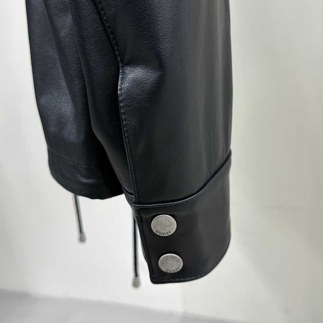 Gucci-Lederjacke mit ineinandergreifendem G - EUR FASHION