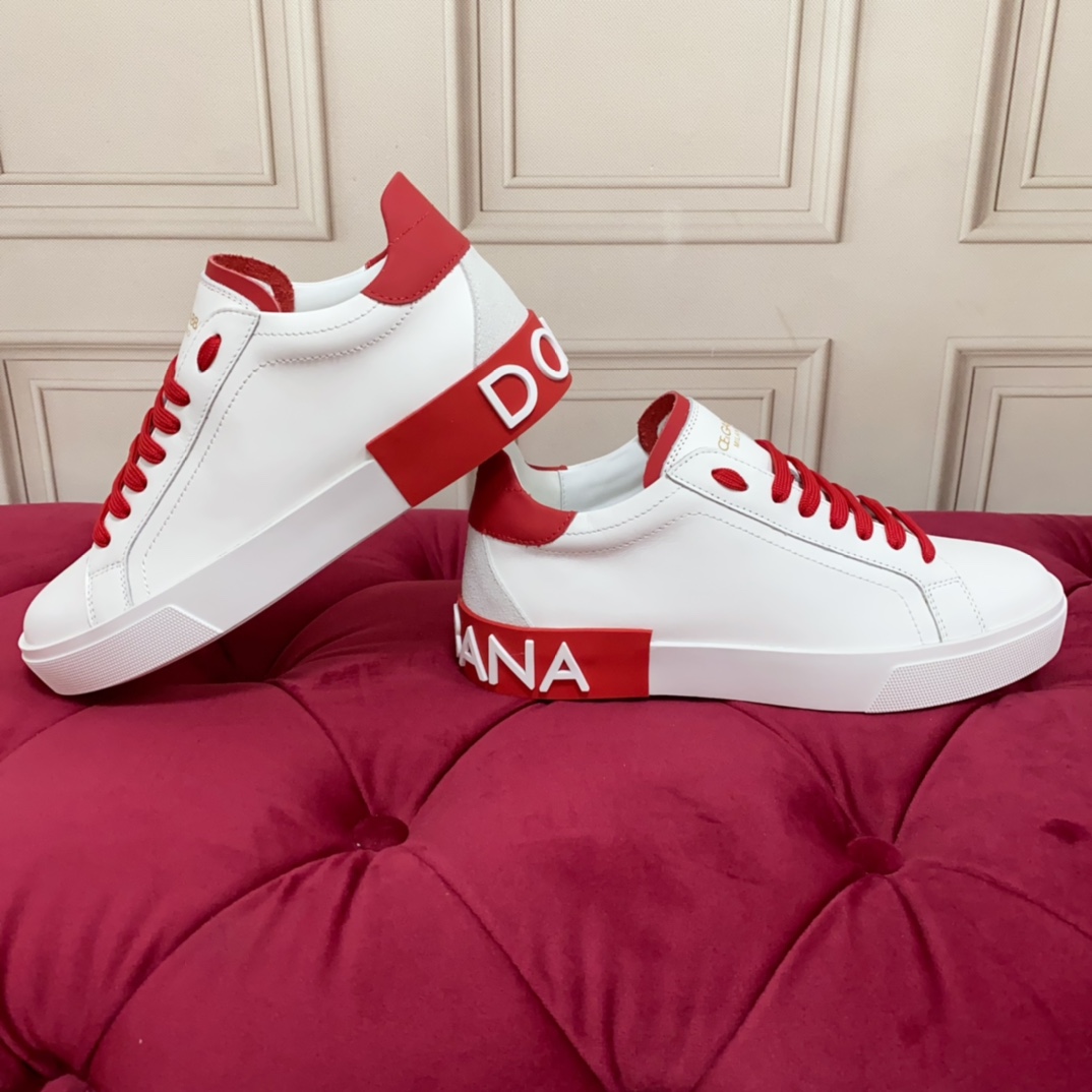 Dolce & Gabbana Portofino-Sneaker aus Kalbsleder - EUR FASHION