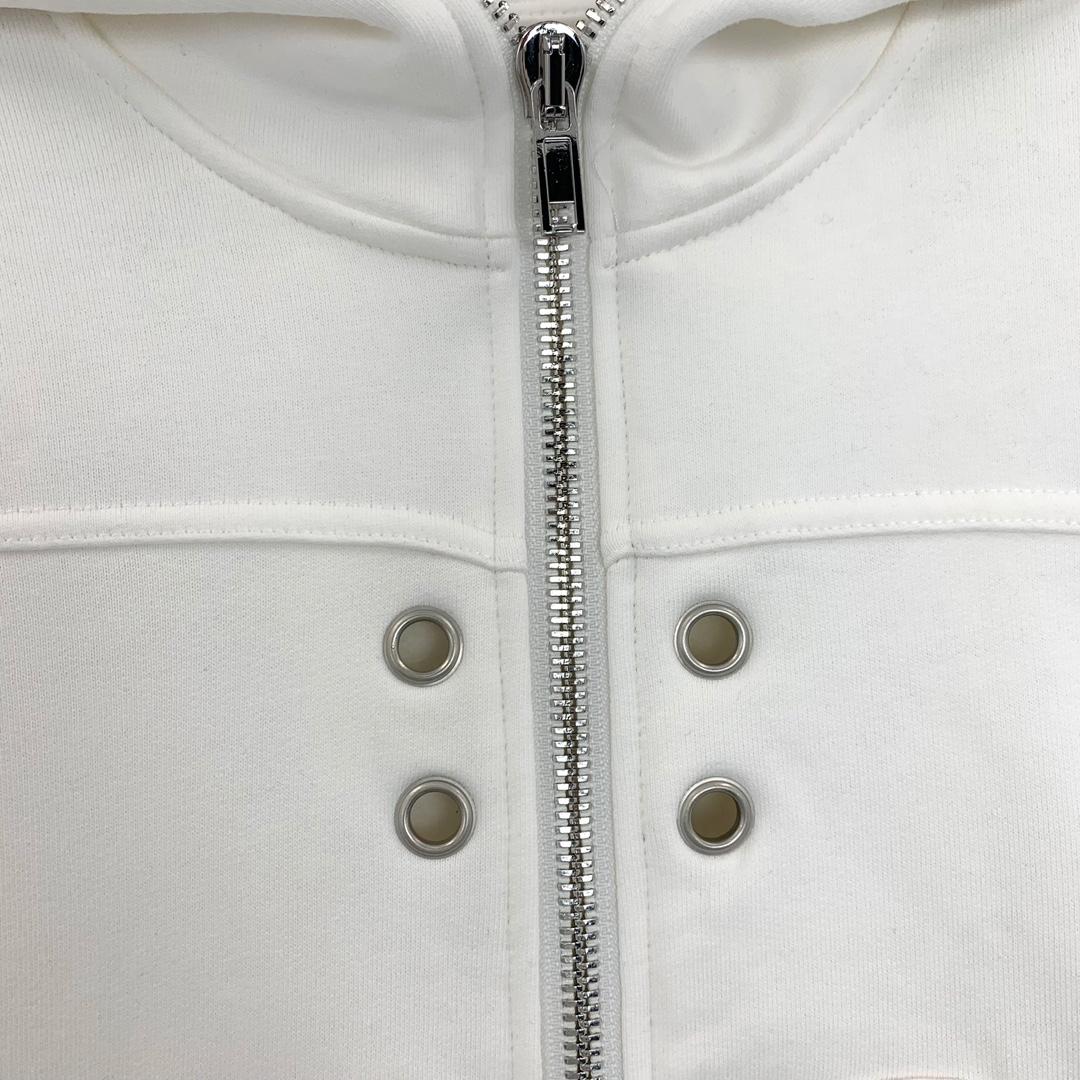 Rick Owens Kapuzenpullover mit Reißverschluss und Ösendetails - EUR FASHION