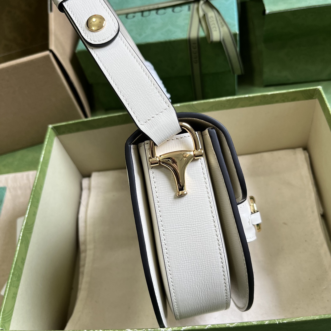 Gucci Horsebit 1955 Mini Runde Tasche (20x 13x 6cm) - EUR FASHION