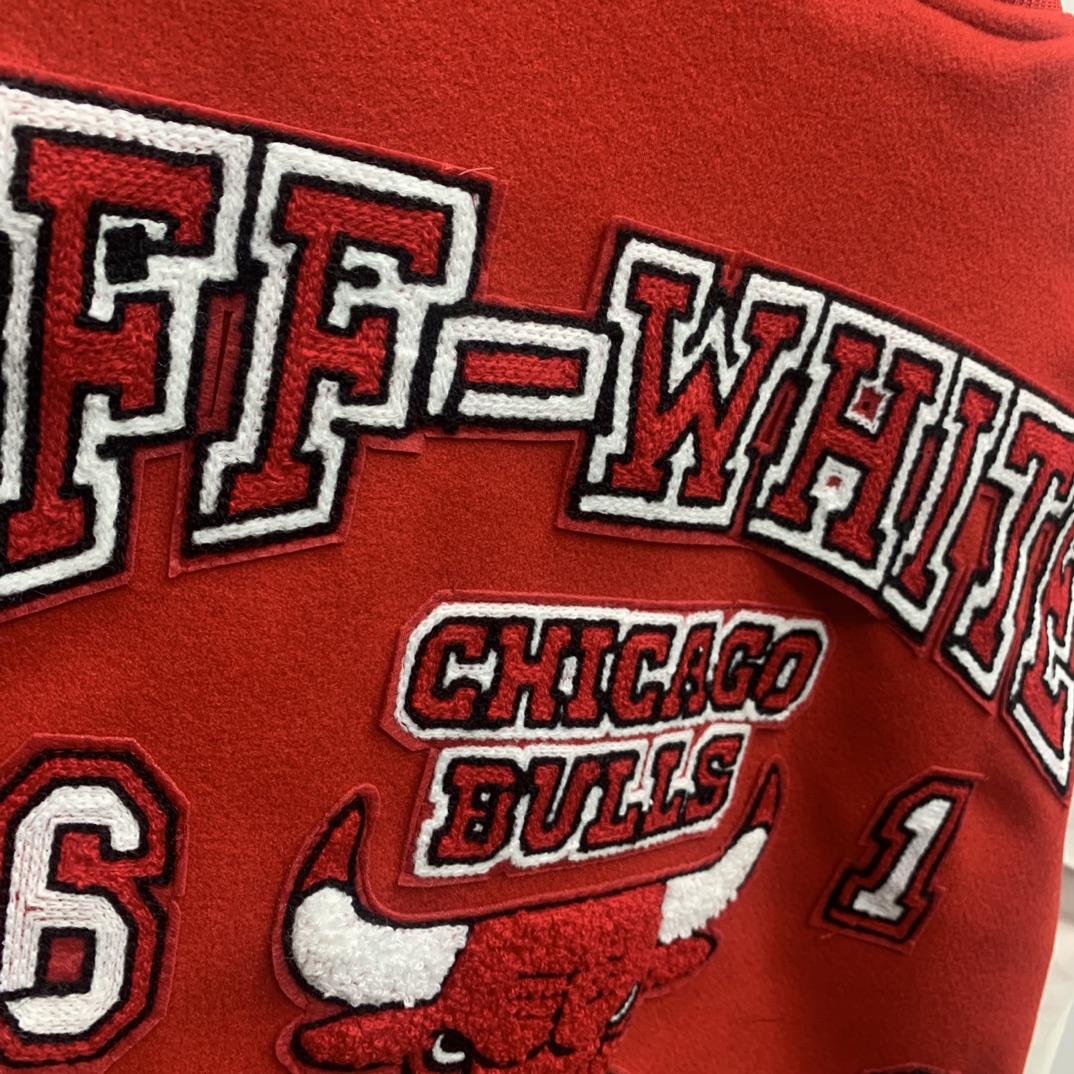 Off-White C/O Chicago Bulls College-Jacke - EUR FASHION