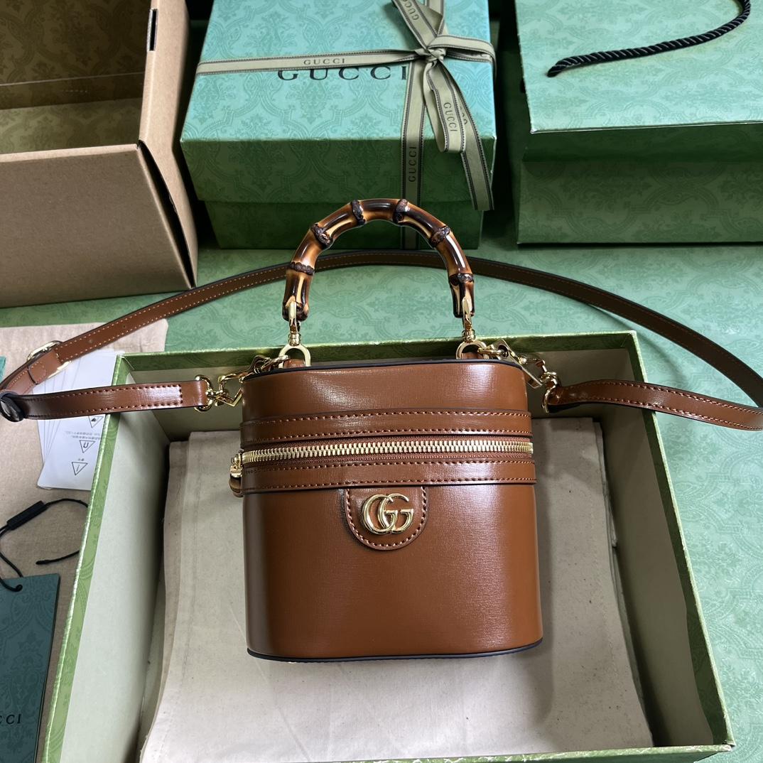 Gucci Mini-Umhängetasche aus Bambus (15,5 x 13,5 x 4 cm) - EUR FASHION