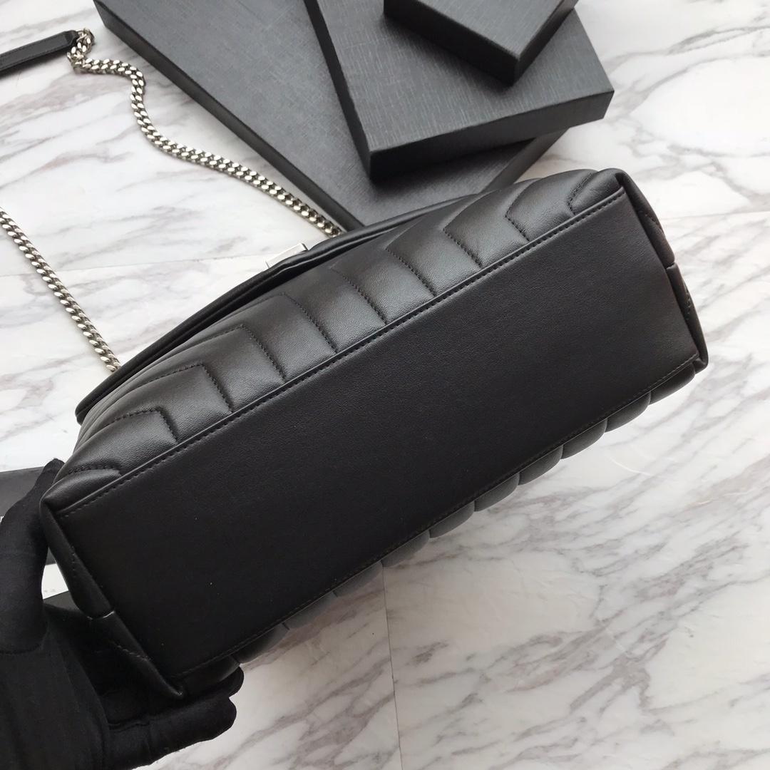 Saint Laurent Loulou mittelgroße Umhängetasche mit Kette (32 x 22 x 11 cm) - EUR FASHION