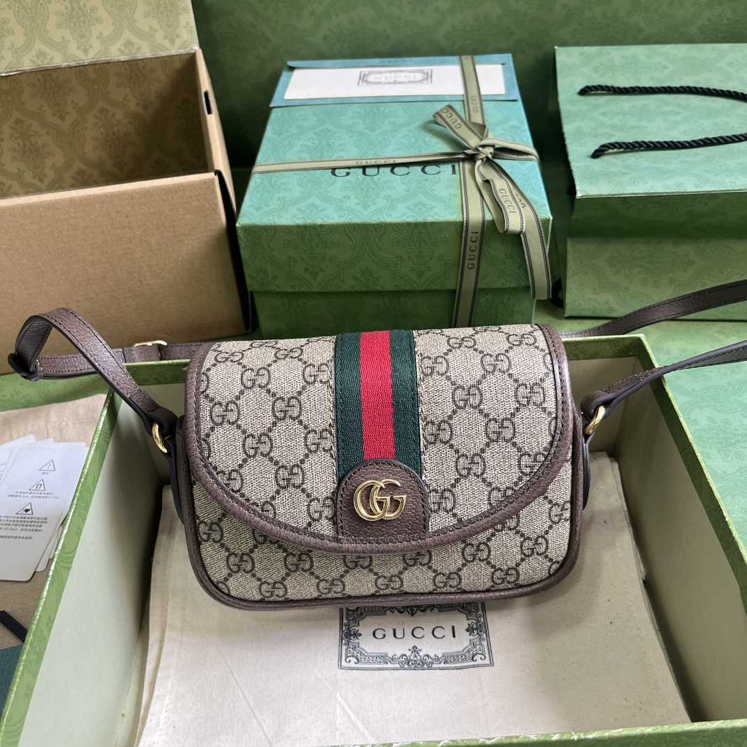 Gucci Ophidia GG Mini-Umhängetasche (19 x 13 x 5 cm) - EUR FASHION