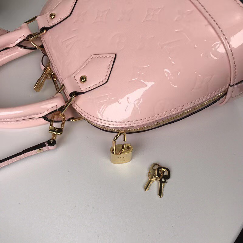 Louis Vuitton Alma Bb Patent Pink (23,5-17,5-11 cm) - EUR FASHION