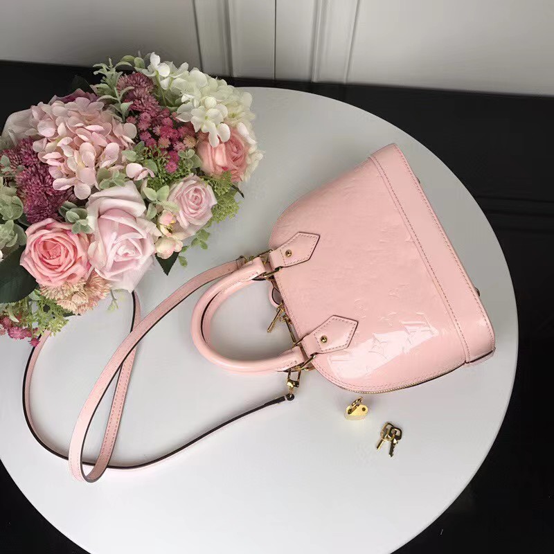 Louis Vuitton Alma Bb Patent Pink (23,5-17,5-11 cm) - EUR FASHION