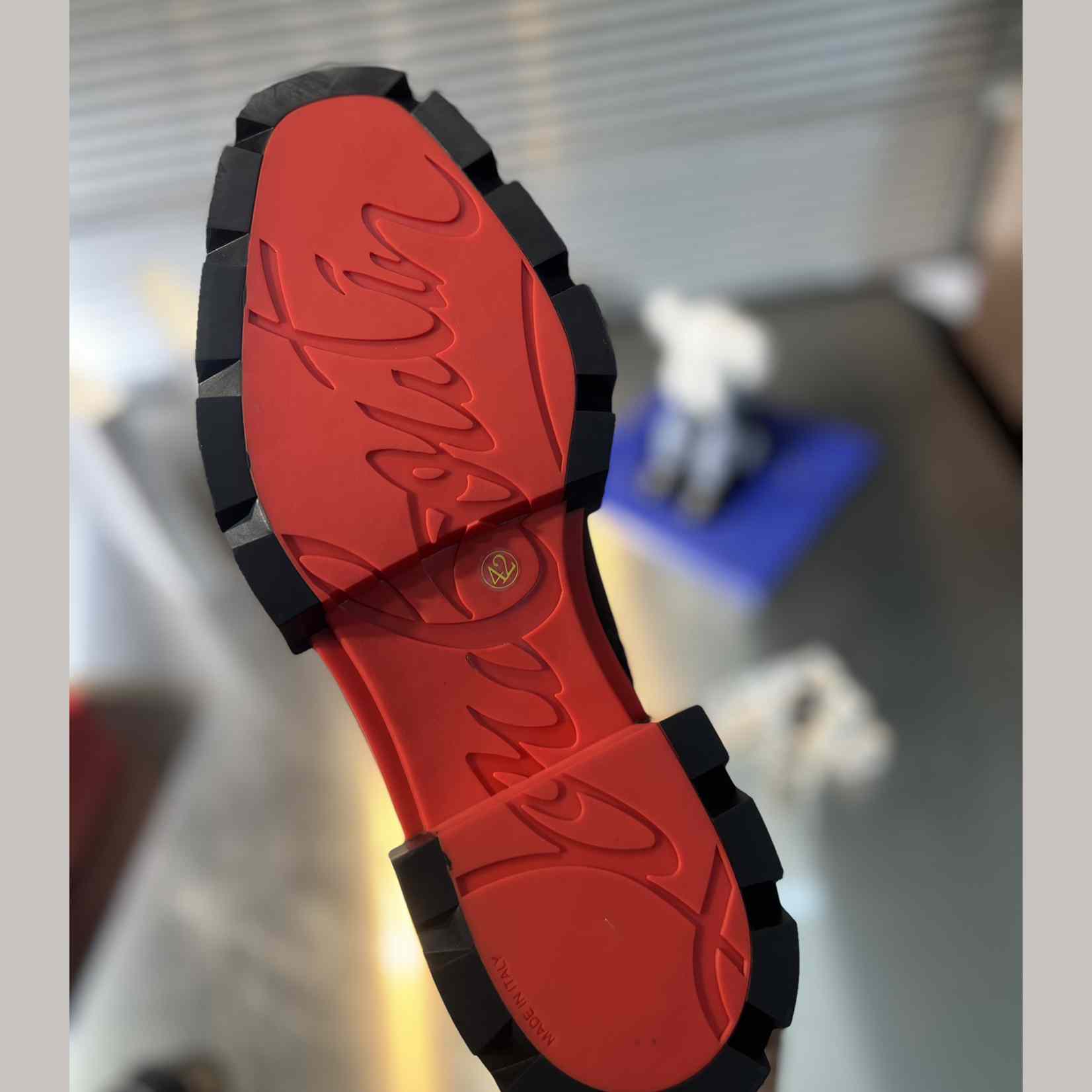 Christian Louboutin Our Fight Apron Toe Combat Boot<br>
 - EUR FASHION