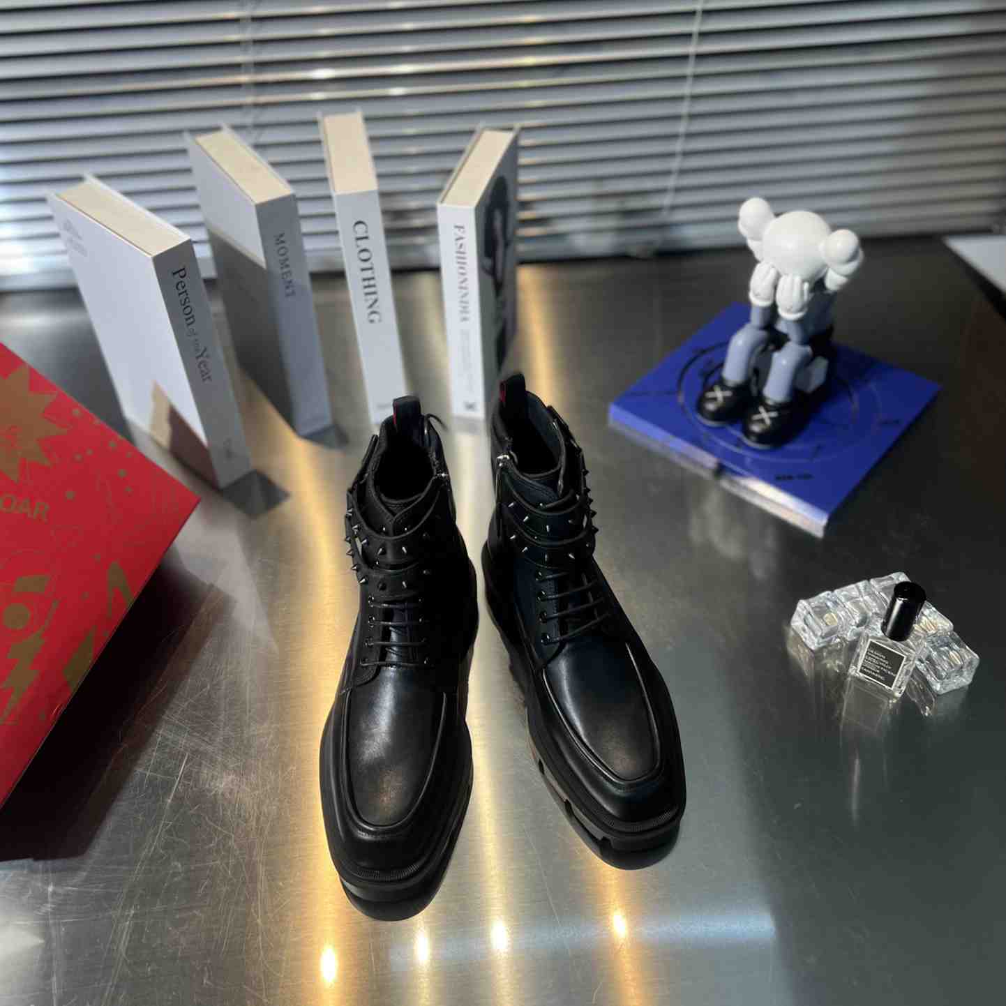 Christian Louboutin Our Fight Apron Toe Combat Boot<br>
 - EUR FASHION